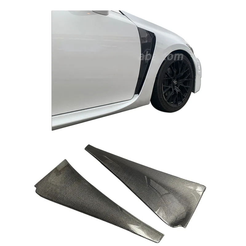 

For the Lexus GS Series GSF Version Carbon Fiber Side Skirts Front Fender Decoration Tuyere Stick Between