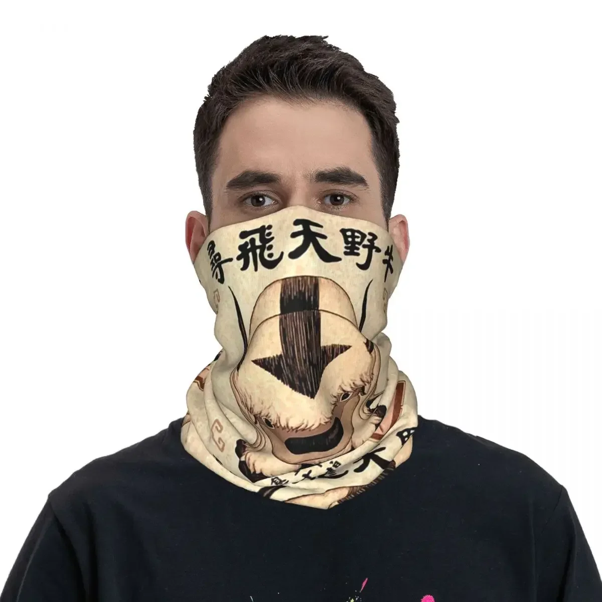 Avatar The Last Airbender Lost Appa Poster Bandana Neck Gaiter Printed Face Scarf Headband Outdoor Sports For Men Women Adult