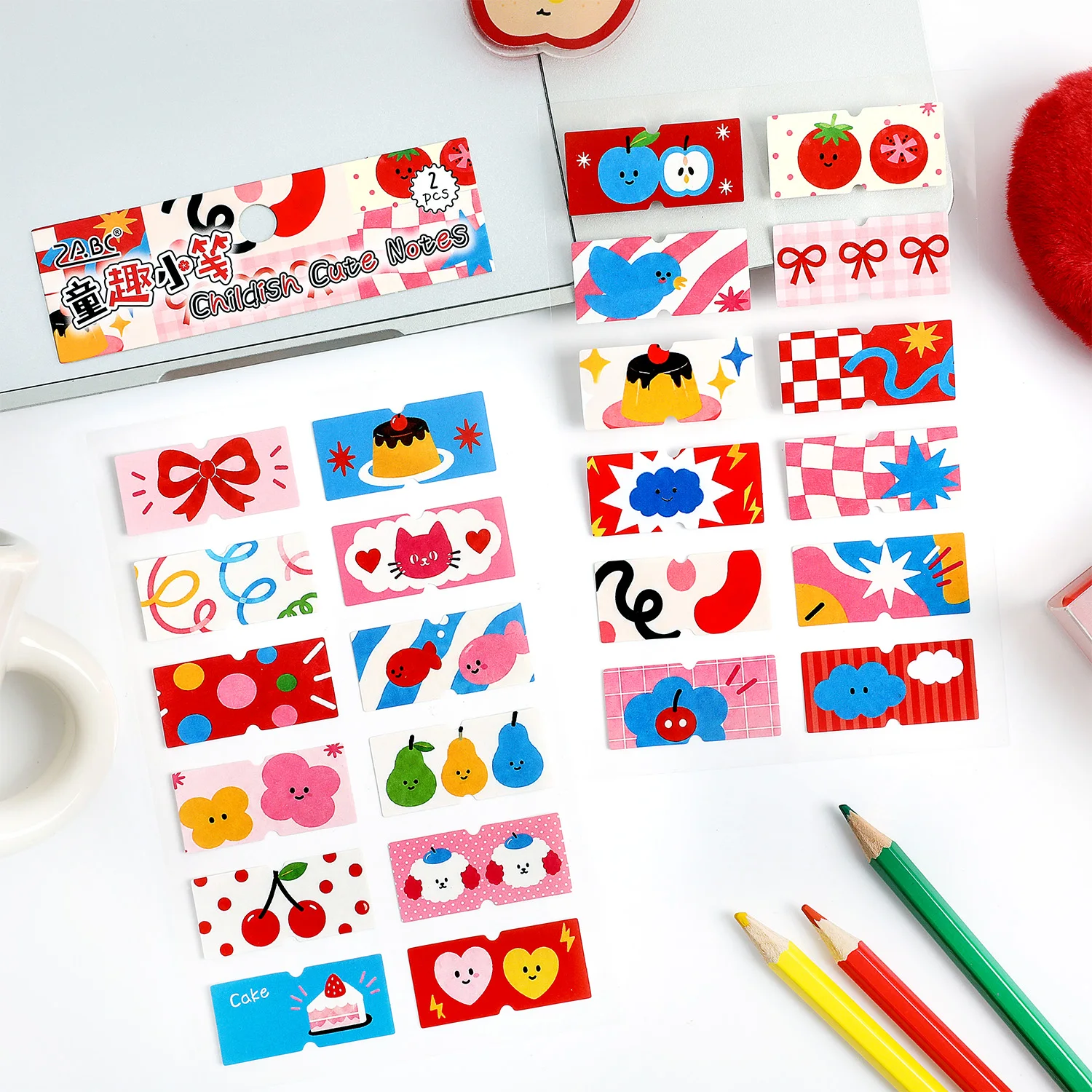 Soft Fun Square Label Stickers, Notebook Accessories, Gift Wrapping, Photo Frame & Album Art Supplies, Journal Decorations