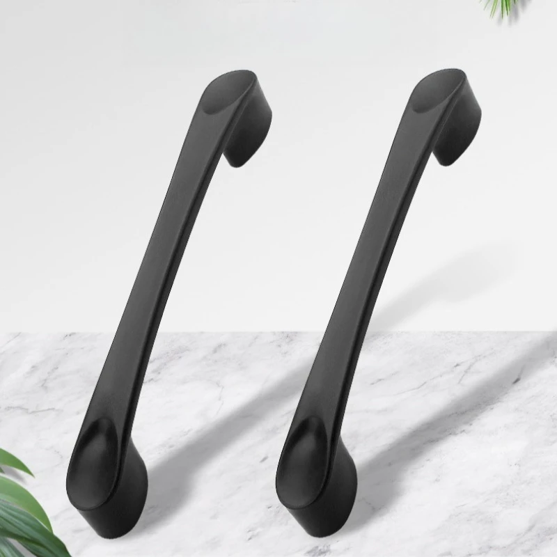 5pcs Plastic Thumb Drawer Pull Handle 96mm Hole Distance For Office Cabinet File Cabinet Nightstand Shoe Cabinet