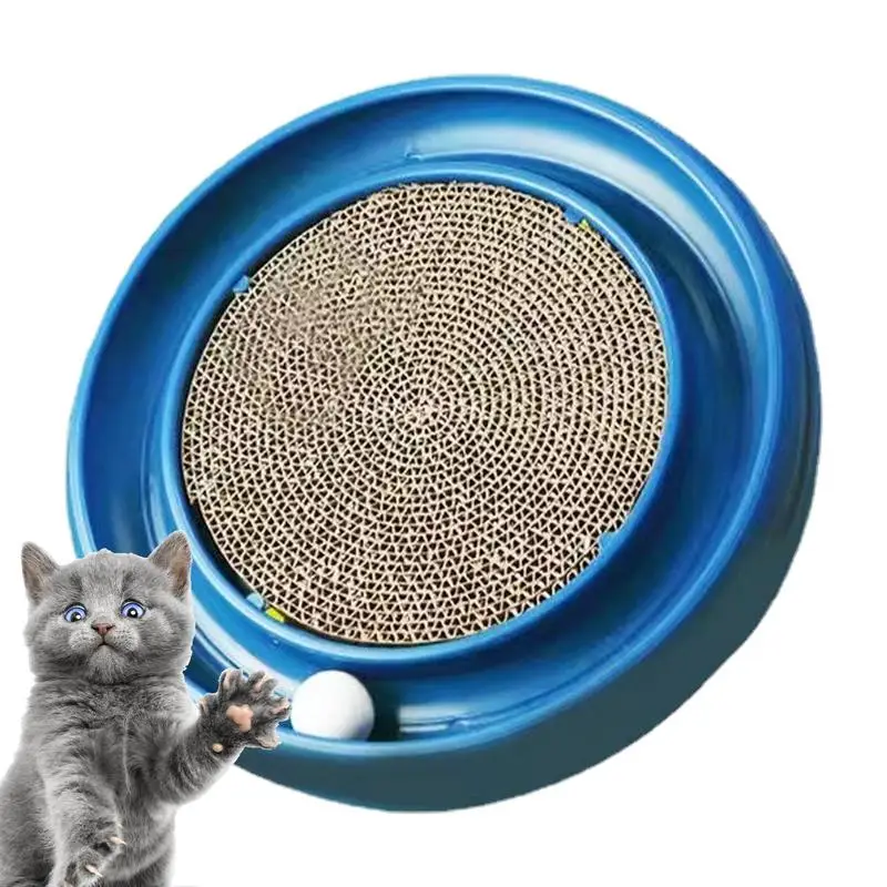 Cat Scratching Pad Corrugated Paper Interactive Toys 2 In 1 Colorful Thick Cat Scratcher Mat Floor Scratching Pad For Cats