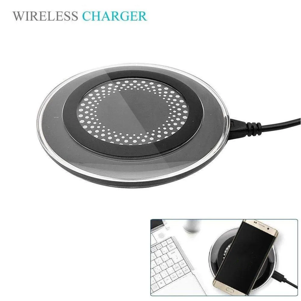 Non-Slip Wireless Charging Stand Desktop wireless charger 2A Portable and suitable for automobiles For many smartphone models