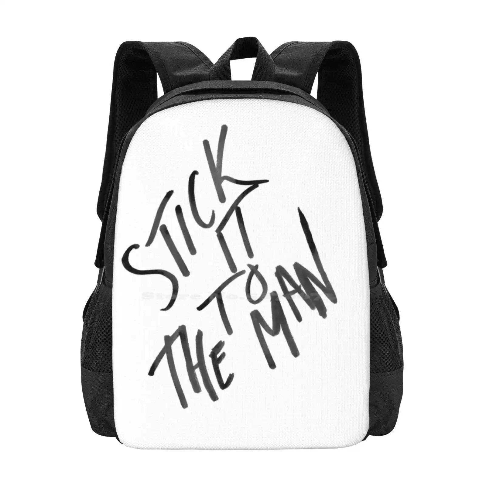 Stick It To The Man Ii School Bags For Teenage Girls Laptop Travel Bags School Of Andrew Lloyd Webber Rebellion