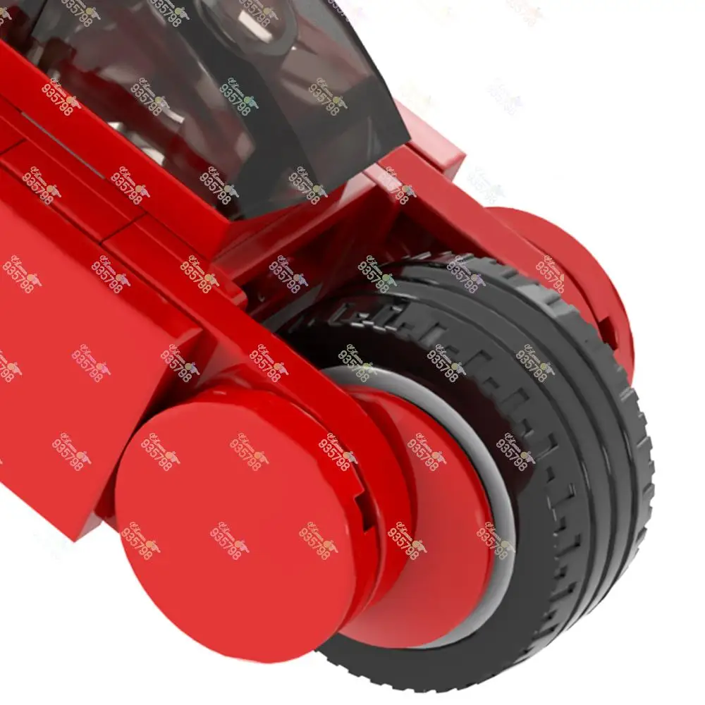 76 قطعة أنيمي دراجة نارية MOC اللبنات الإبداعية أكيرا Kaneda's Cyberpunk دراجة نارية نماذج لتقوم بها بنفسك التجمع لعب للأطفال بدون كعب 1256
