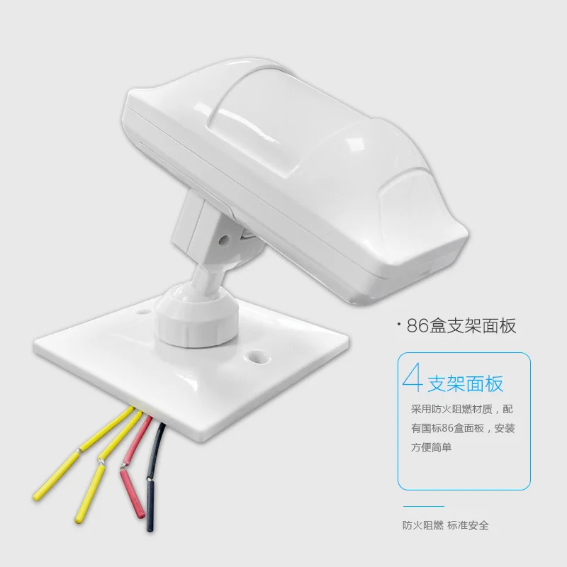 Wide Angle Infrared Detector Indoor Anti-Theft Sensor Dual Discrimination Infrared Detector Intrusion Alarm System Probe