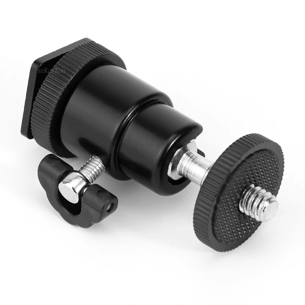 1/4インチネジ付きミニアルミニウム三脚,Canon,Nikon,ビデオ,DSLR,カメラ用フラッシュホルダー