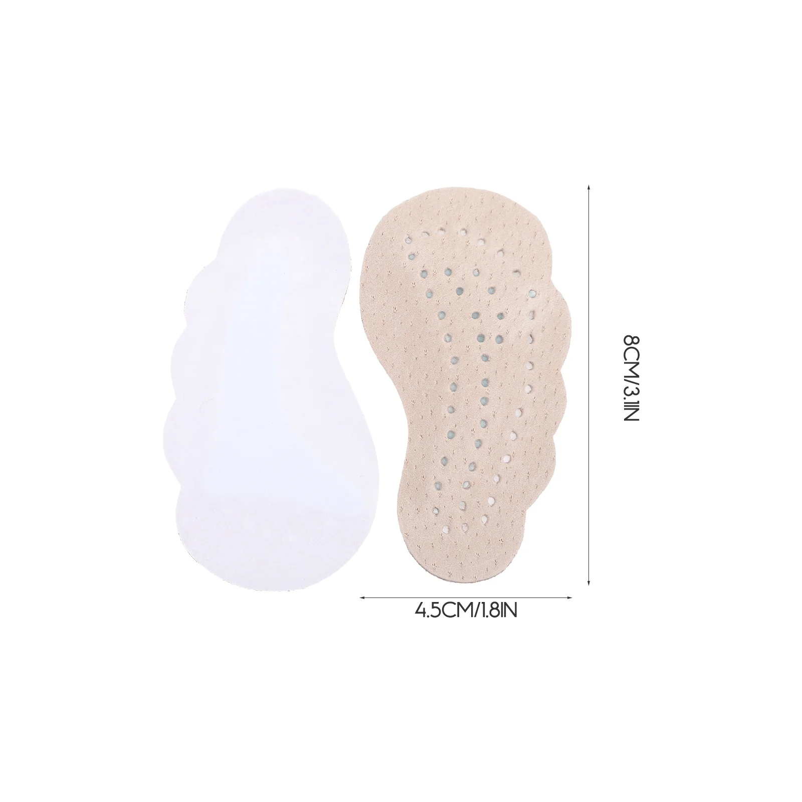 

5 Pairs Non-slip Mat Shoe Grips Heel Inserts for Women High Heels Foot Pads Insoles Anti-skid Half Stickers Women's