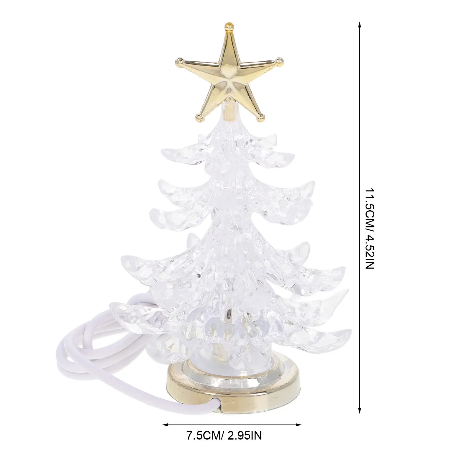 Árvore de natal led night light rgb piscando lâmpada usb decorativa mesa cama lâmpada para casa quarto café luz da noite