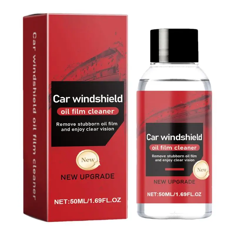 

Car Glass Oil Window Cleaner Waterproof Car Windshield Cleaner Liquid 50ml Safe Stain Remover Agent For Clear View Protection