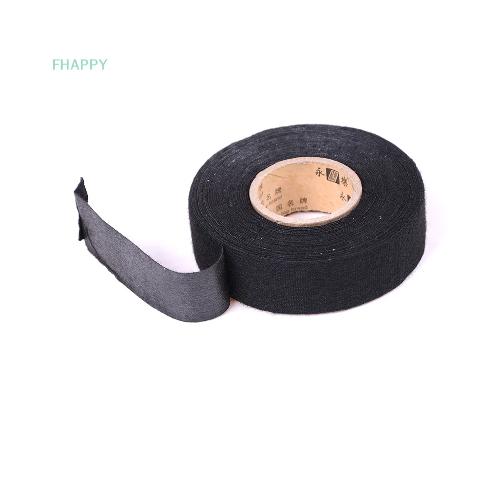 19mm X 15M Automotive Wiring Lint Tape Tape Base Tape Wear-Resistant Engine Room Wrap Insulation Tape Polyester Cloth Tape