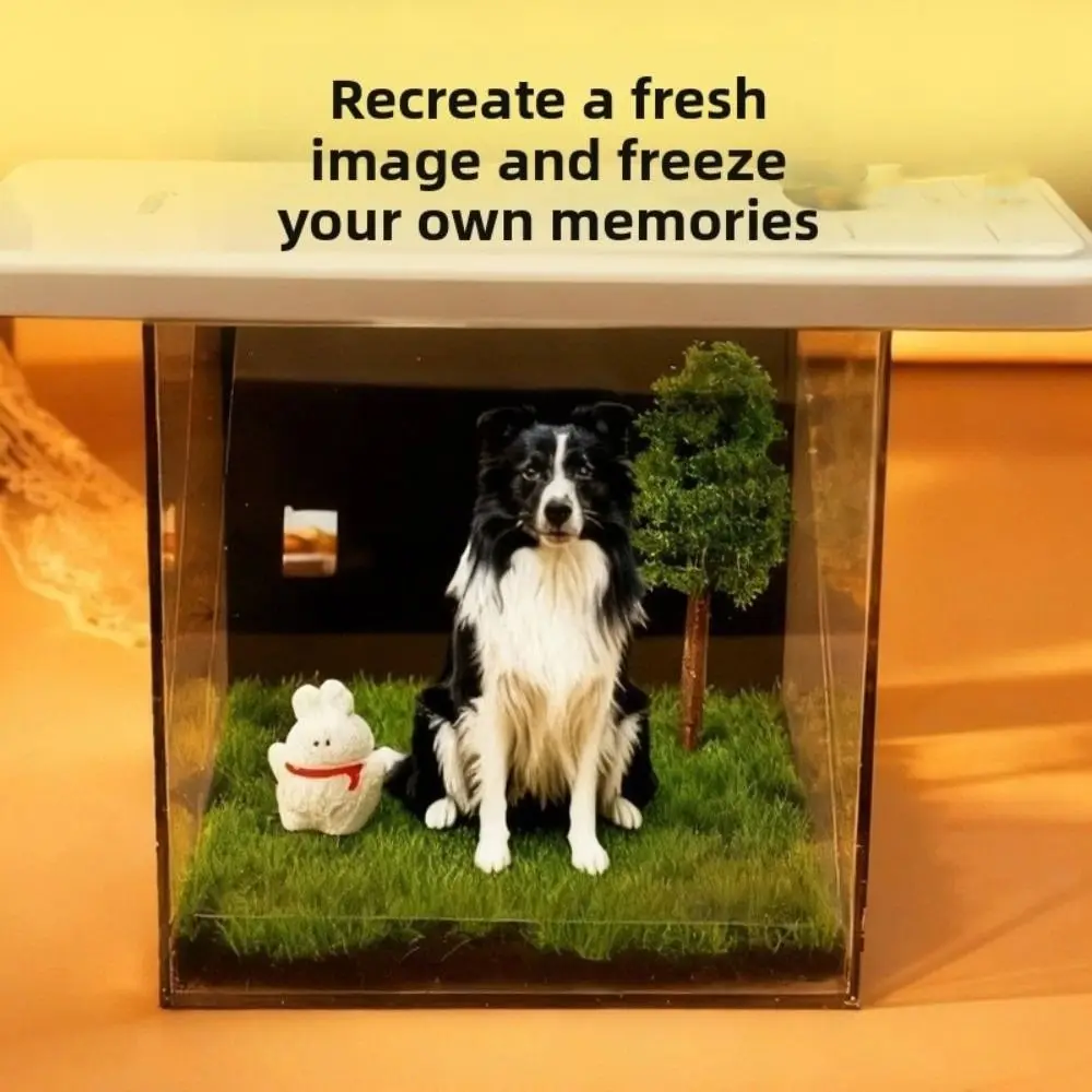 Acrylic Pet Holographic Projection Digital House Pet Souvenirs Pet Projection Souvenir Tool Cat Projection Box 3D