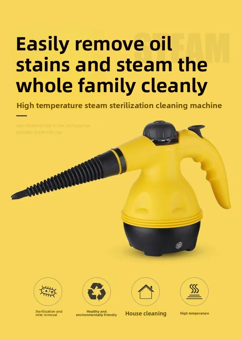High Temperature Steam Cleaning Tool, Handheld High Pressure Unit for Household Spot Stain Removal