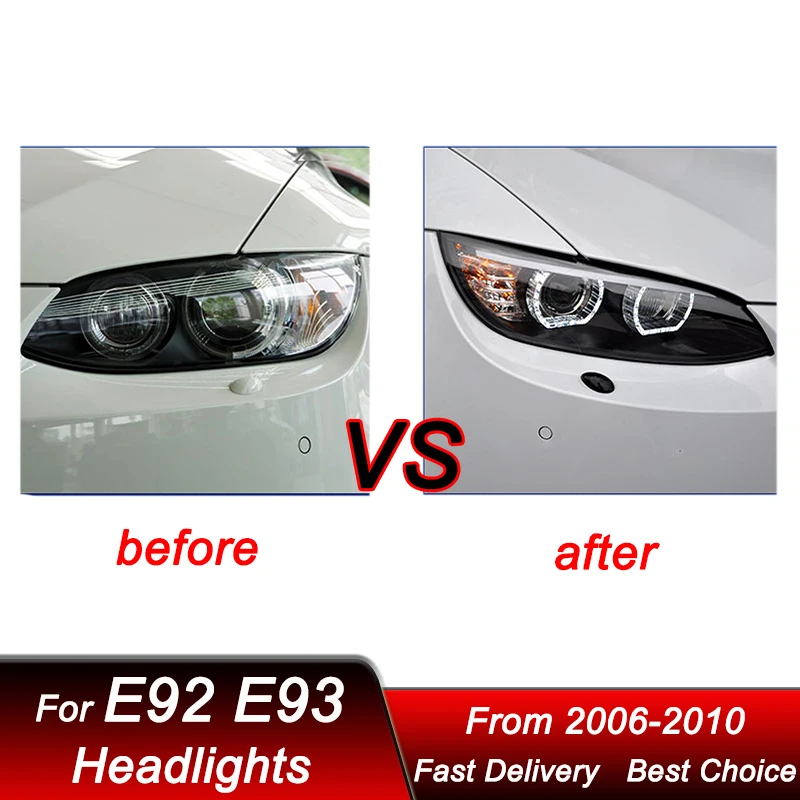 Car Headlights For BMW 3 series M3 E92 E93 06-10 LED Headlamp Assembly Upgrade High Configure Projector Lens Accessories Kit