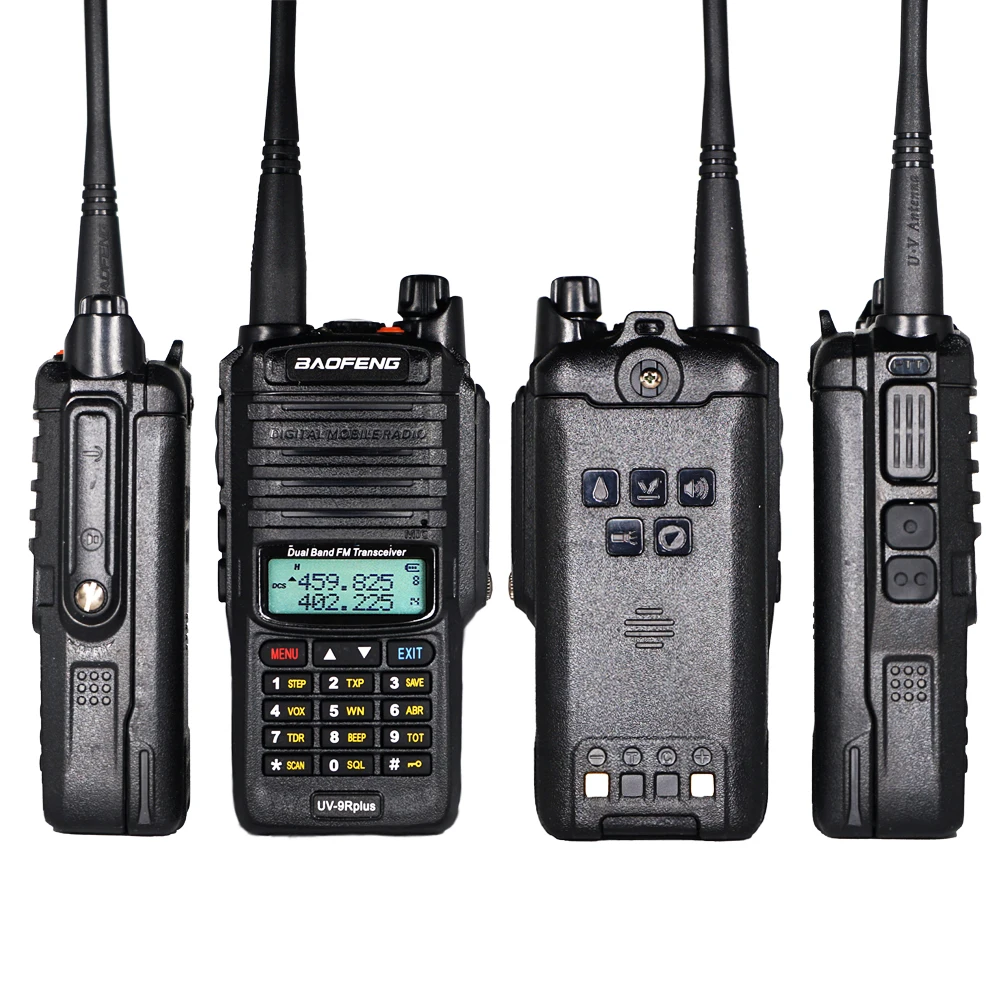 AAA+ UV-9R plus Walkie Talkie IP67 Водонепроницаемый главный динамик CB Радио FM-трансивер UHF/VHF радио 10 Вт 4800 мАч uv 9r plus