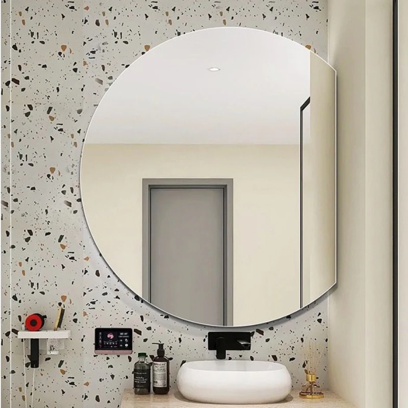 Large Mirror for Bedroom Led Bathroom Decor Wall Adhesive Mirrors Vanity Full Length Mirroring Espejos Full-body Shower