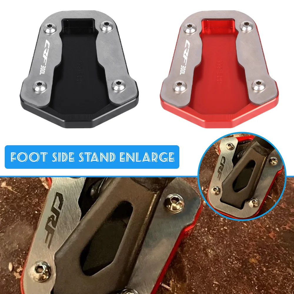 

CRF300L For Honda CRF 300 L CRF300 Rally 2021 2022 2023 2024 Motorcycle Accessories Side Stand Extension Enlarger Kickstand Pad