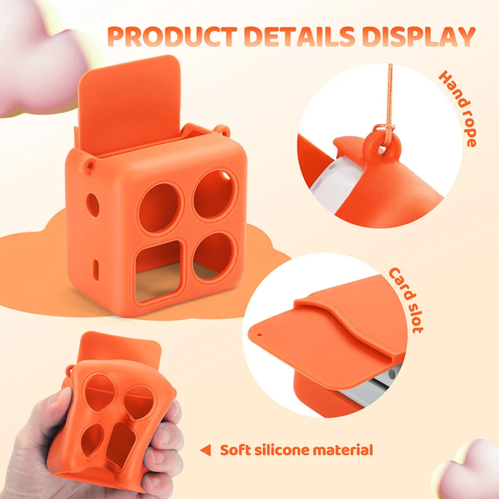 Capa de silicone para yoto mini (2024 edição) reprodutor de áudio anti-arranhões acessórios de capa protetora de silicone