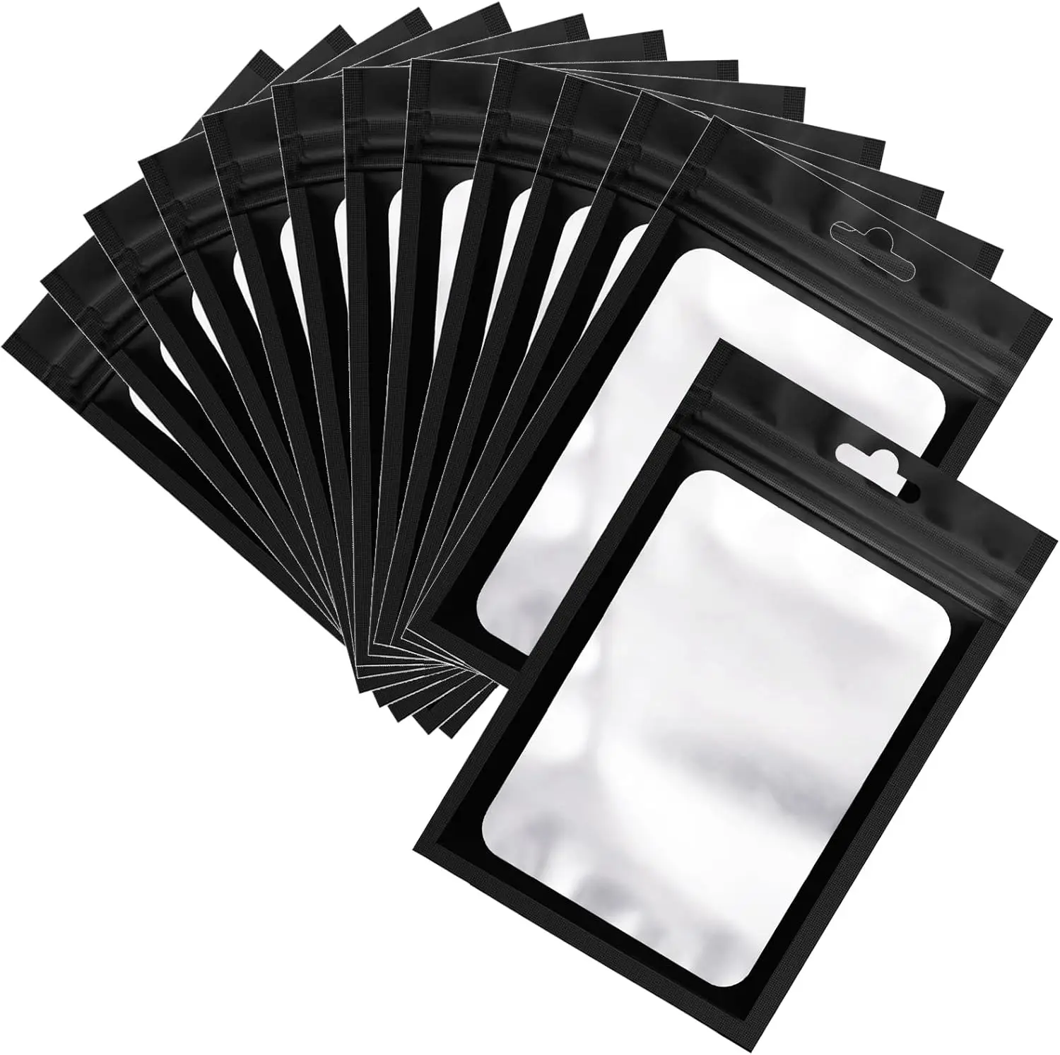 

10/50 шт. закрывающиеся майларовые пакеты, герметичная сумка из фольги с защитой от запаха и прозрачным окном, ювелирные изделия, упаковочные материалы для небольшого бизнеса