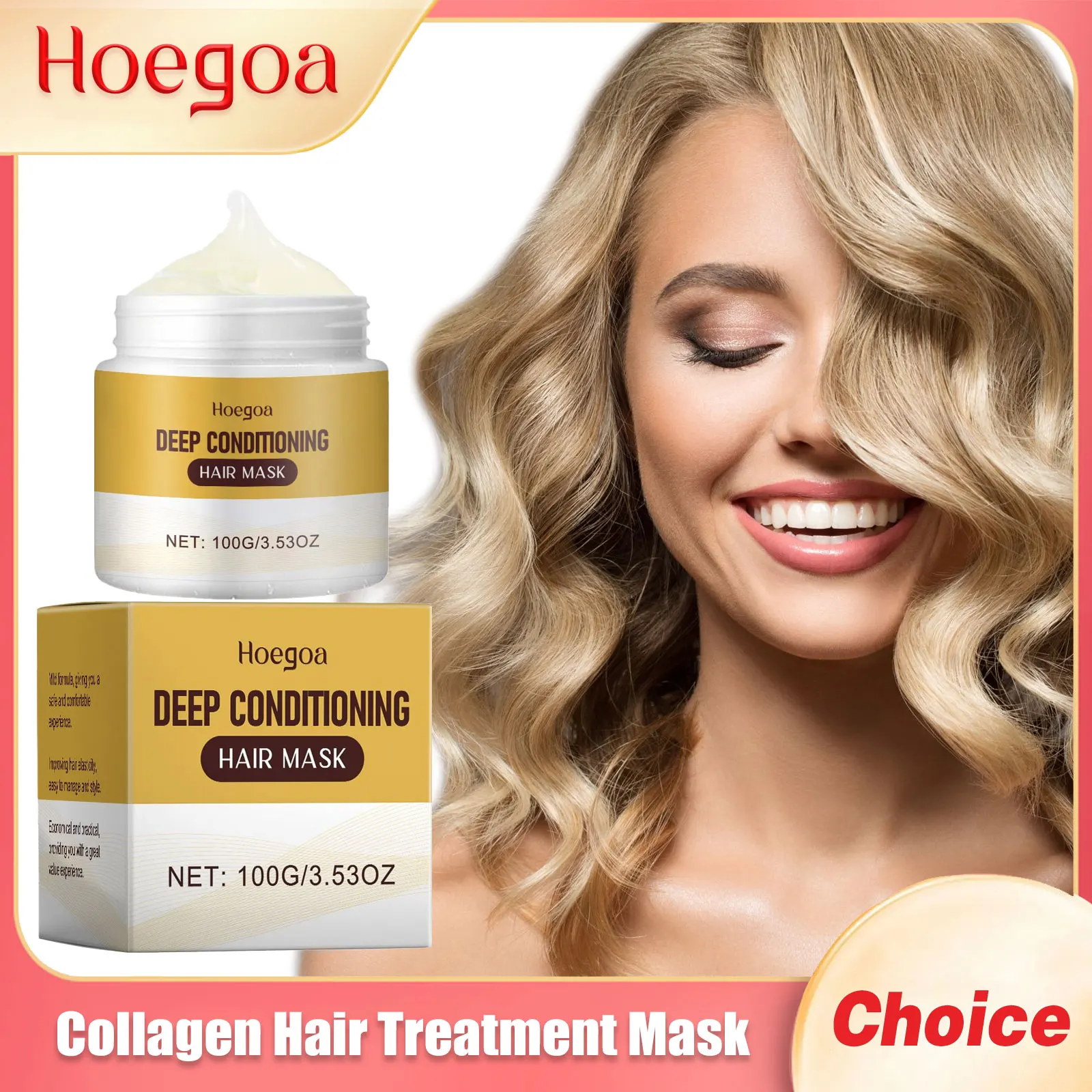 Collagen Hair Treatment Mask Damage Repair Deep Moisturizing Keep Straightening Reduce Frizzy Improve Loss Hair Care Conditioner