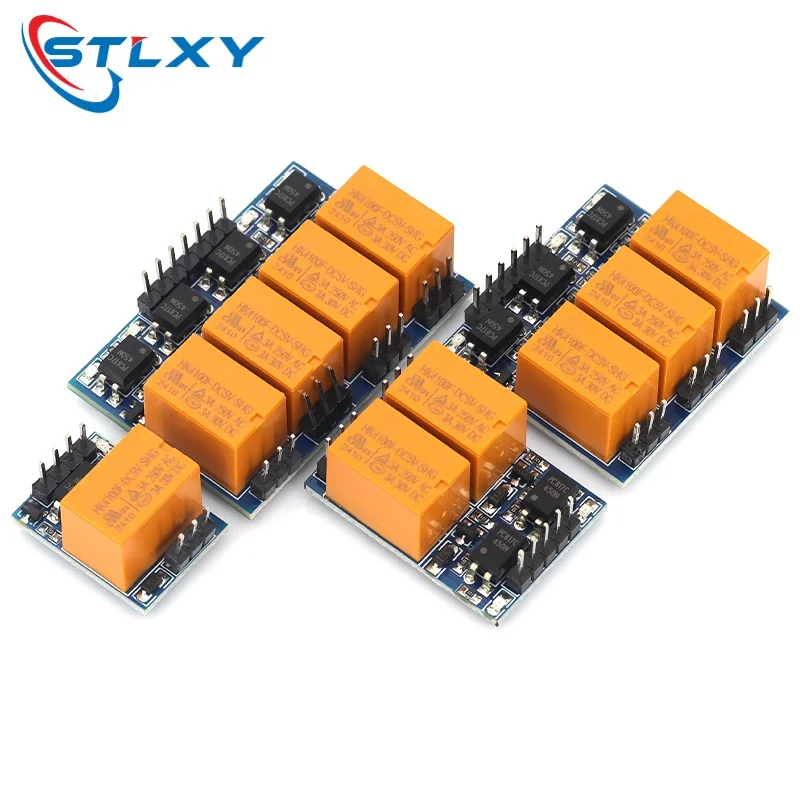 Stlxy HK4100F Relay Module 1/2/3/4 Channel Optocoupler 3.3V-5V Trigger for Arduino