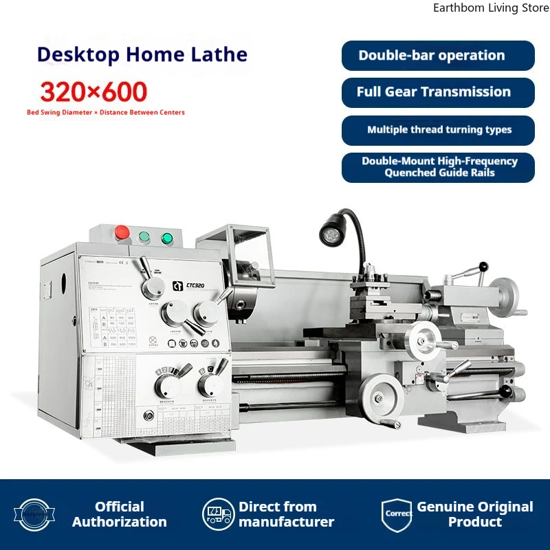 Industrial-grade Mini Lathe Threaded Metal Rust Prevention Mini Lathe Ordinary Commercial Machinery Mini Draaibank ZY60XXCC