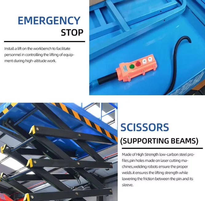 

4-18 Meters Lifting Height with 320kg Automatic Hydraulic Scissor Lifting Platform