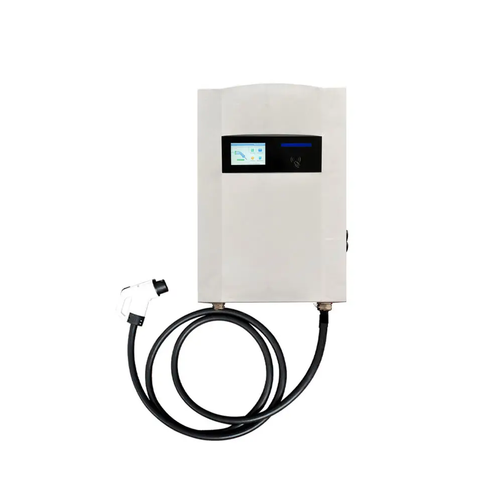 Wallbox 7/15/20/30/40kW Fast Ccs2 Electric Cars Commercial USE CCS Ev Fast Dc Ev Charger Ev Charger Station 5.5 Inch LCD Screen