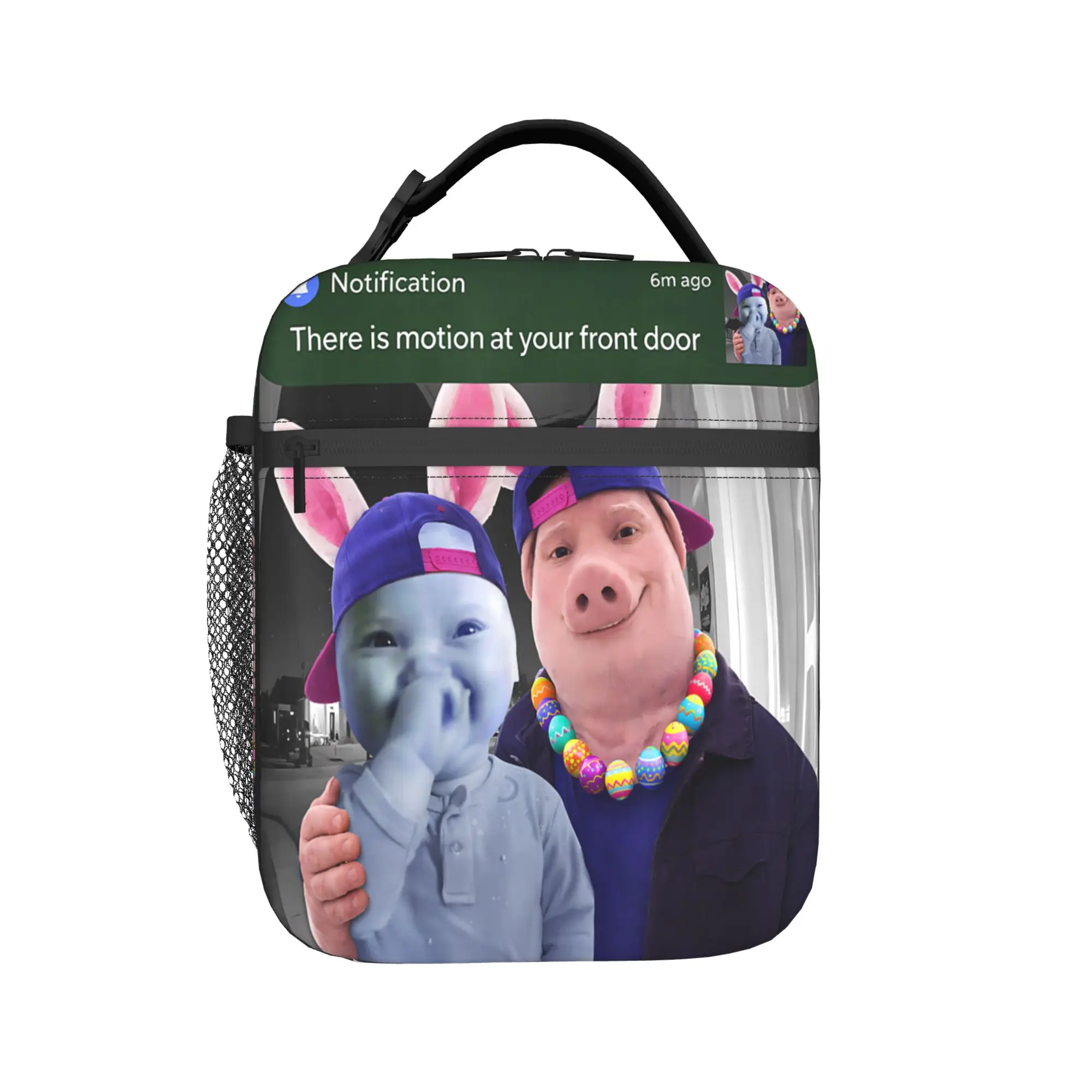 There is Motion At Your Front Door John Pork and Ai Baby Lunch Bag Leisure Lunch Box School Convenient Tote Food Bags For Women