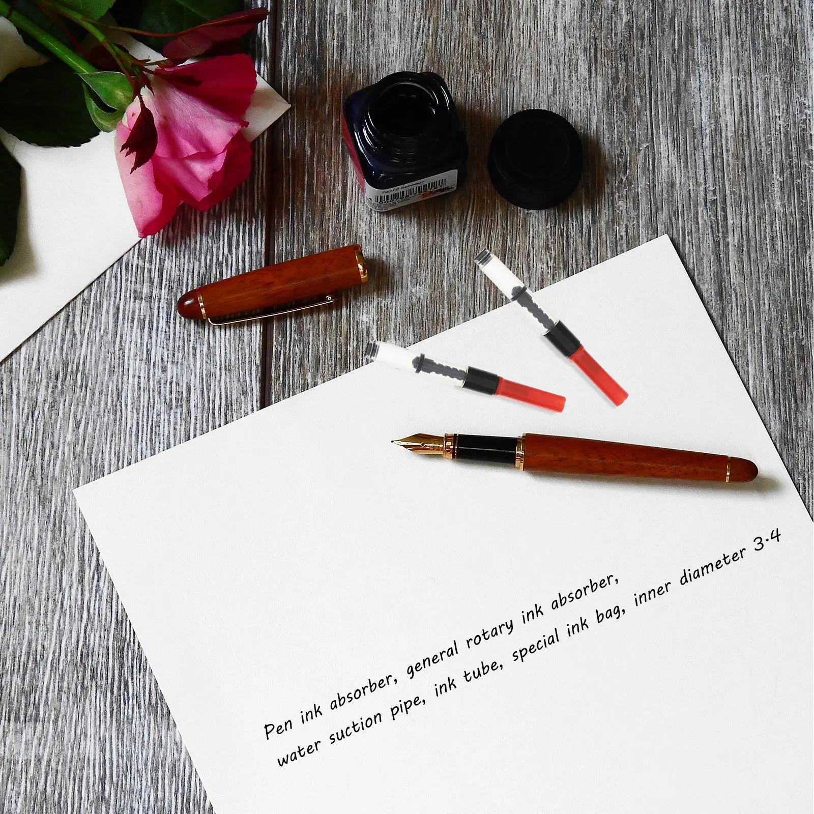 

10Pcs Premium Fountain Pen Ink Converters Strong Non Deformable Fill Absorbers Ergonomic Easy Install Ink Absorption for All