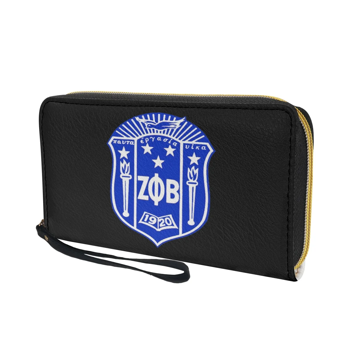 Zeta Phi Beta-cartera larga con cremallera para Mujer, tarjetero para teléfono, gran capacidad, regalos para niñas