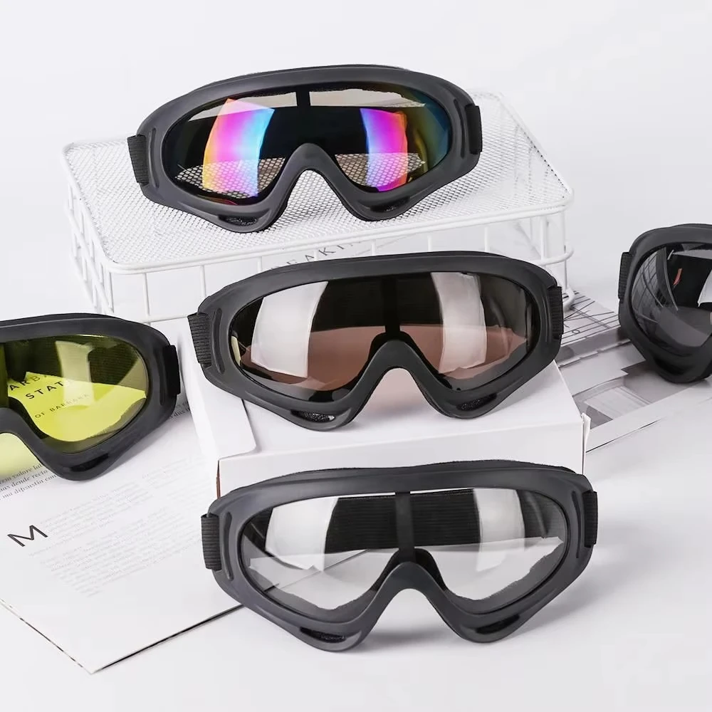 DIZETION, 1 unidad, gafas de esquí a prueba de viento para invierno, gafas para deportes al aire libre, gafas de esquí a prueba de polvo, gafas de sol con montura de lente