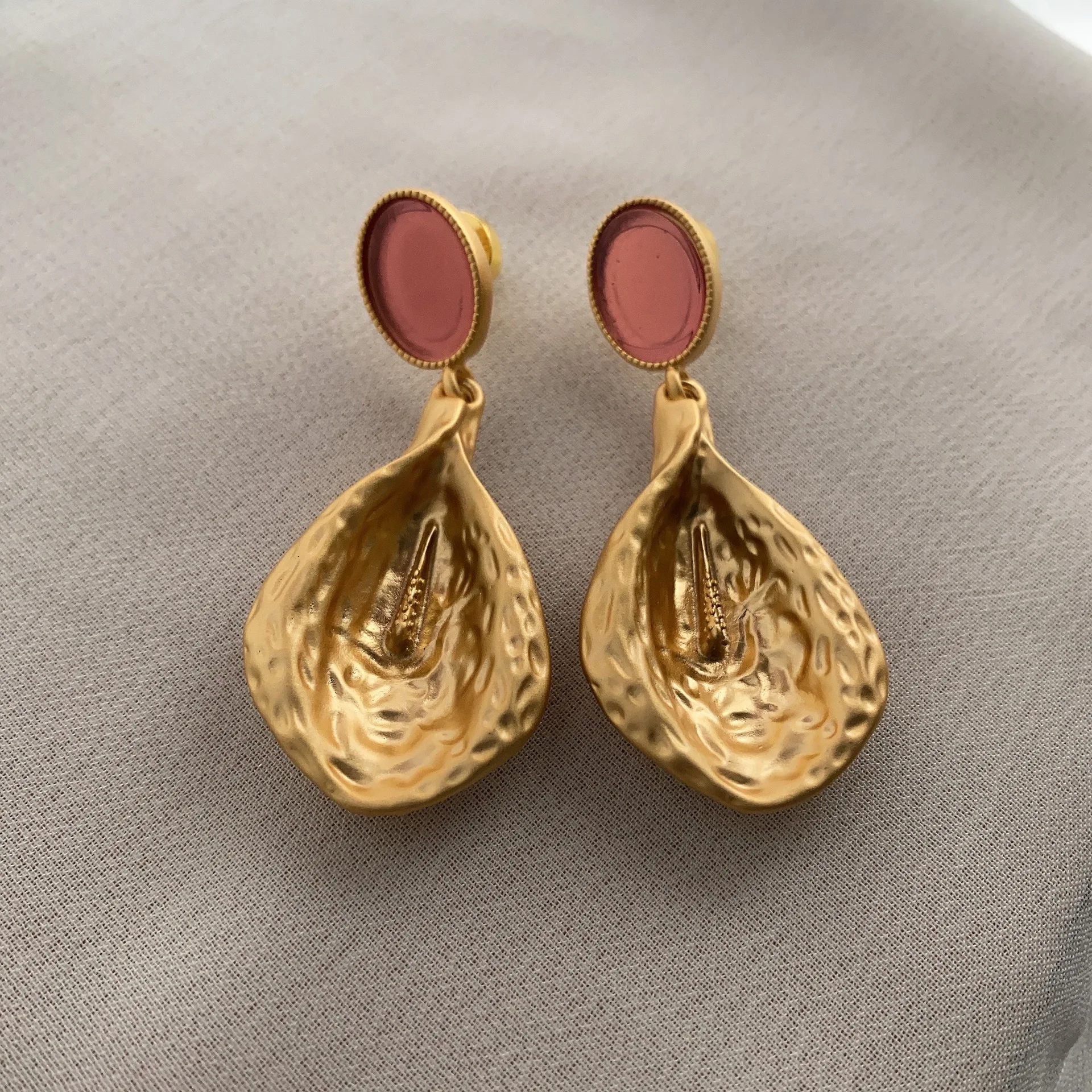 

Fashion Gold Color Water Drop Earrings Women Big Geometric Statement Dangle Earring for Female Wedding Party Gifts