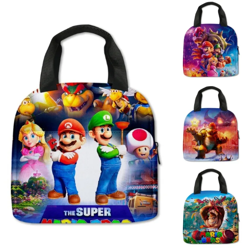 حقائب غداء سوبر ماريو بروس للأطفال ، سفر أنيمي ، علبة فطور حرارية ، مدرسة ، صندوق غداء مريح ، حقائب طعام ، حقيبة ثلج محمولة #1