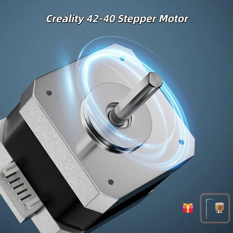Creality 42-40 Stepper Motor with Extruder Gear Low Noise ,for Ender3 Ender5 CR-10,and Stepper Motor Heat Sink 3D Printer Part