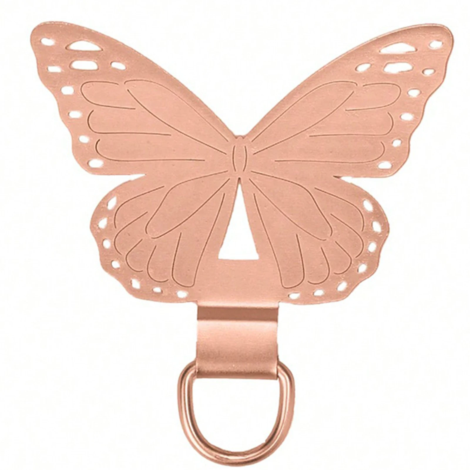 1Pc Exquisite Butterfly Phone Clip Metal Stainless Steel Phone Anti-loss Lanyard Card Back Clip Tool Accessory for Daily Use