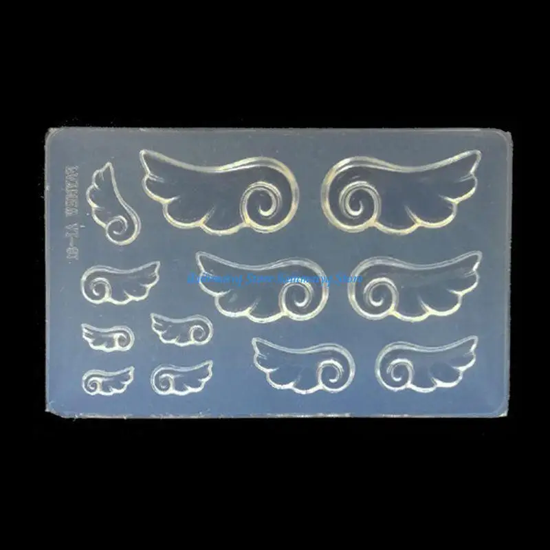 573B DIY Art Silicone Mold 3D Cats Rabbit Wing Square Resin Mold Jewelry Tool