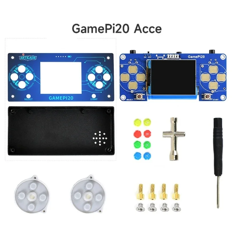 

Game Console for Zero WH Gamepi20 Game Player DIY Handheld Gaming Device with On board Charging Circuit