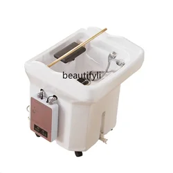 Mobile Shampoo Basin Head Treatment Bed circolazione dell'acqua salone di bellezza negozio di cura dei capelli trattamento della testa fumigazione Spa Machine