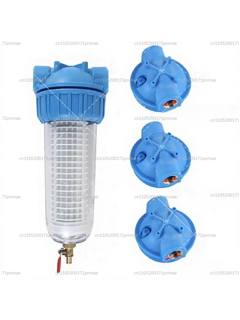10-Inch Transparent Backwash Pre-Filter for Water Purifier, Livestock Farm High-Pressure Cleaning Machine Exhaust Filter