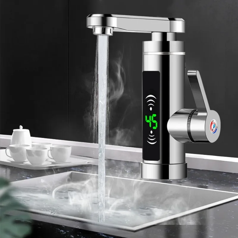 Electric Hot Water Faucet Instant Heating Type Kitchen Hot And Cold Small Kitchen Treasure Quick Heat EU Version