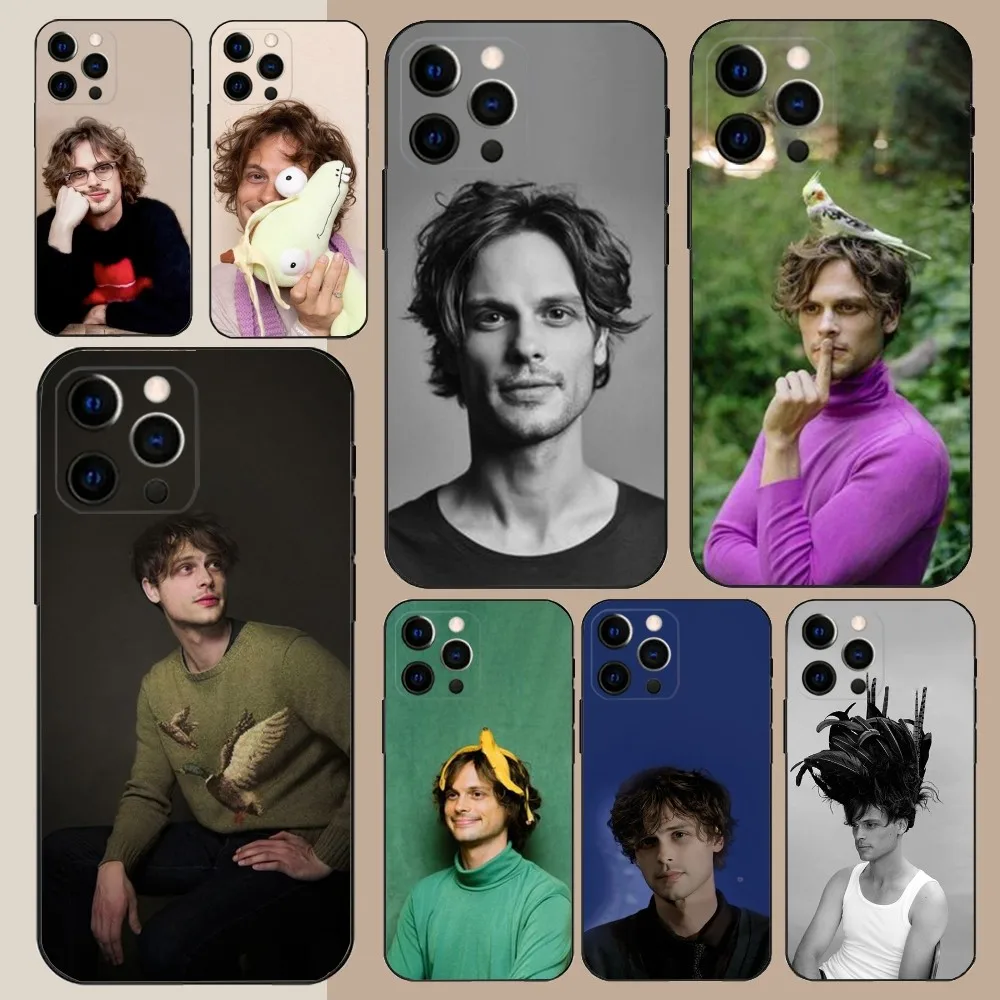 Matthew Gray Gubler Actor   Phone Case For Apple iPhone 15,14,13,12,11,Pro,X,XS,Max,XR,Plus,Mini Soft Black Cover