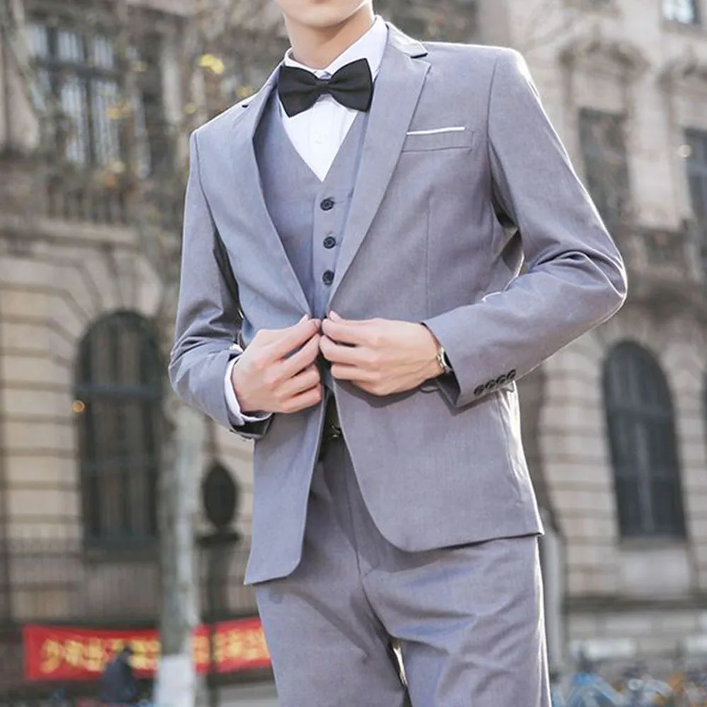 Men Suits For Business Wedding Man Elegant Blazers 2 Pieces Sets Vest Coats Formal Jackets Casual Vest Classic