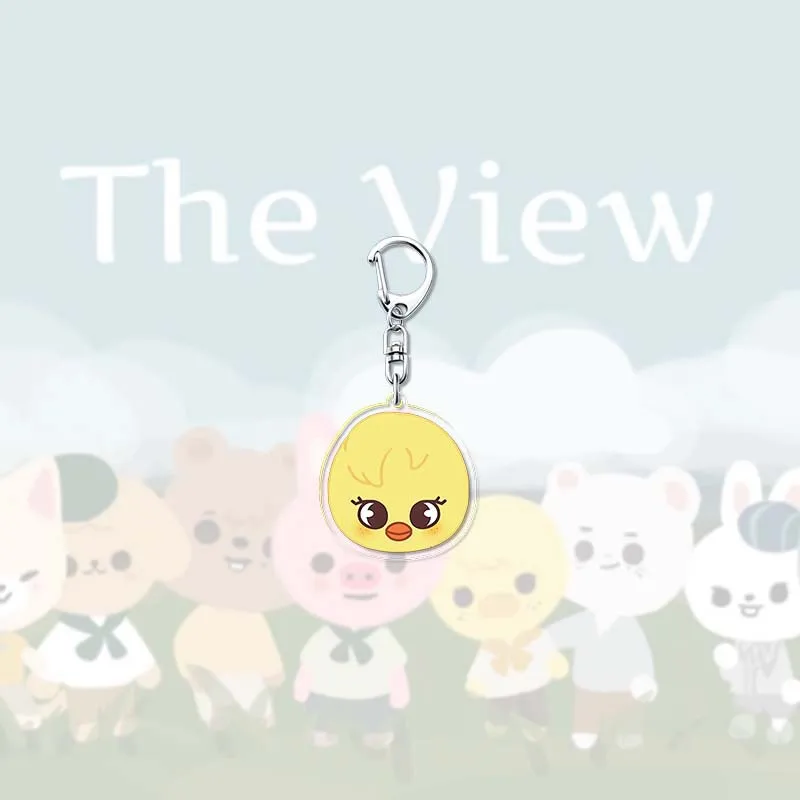 SKZOO acrylic double-sided keychain Stray Kids creative cart
