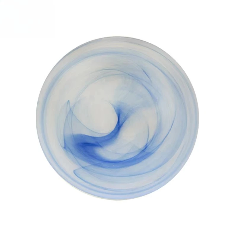 

Plate Stained Glass Soup Fruit Plate Practical Party