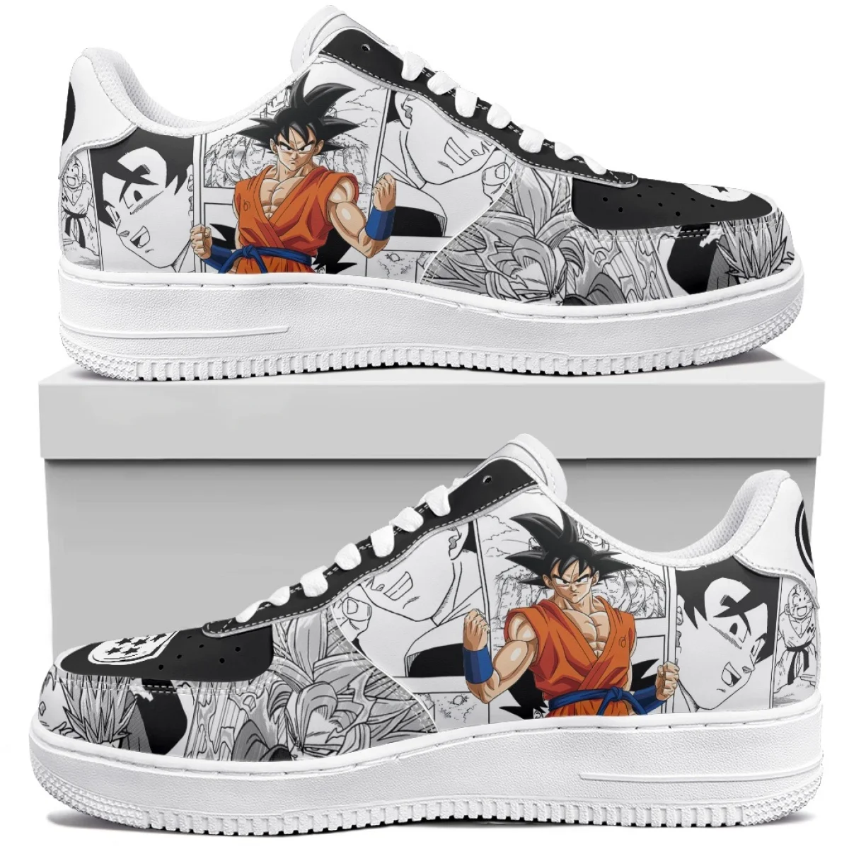 ドラゴンボール Z 孫悟空アニメプリントロートップスニーカー - Street Fashion In Japan のレビューと価格