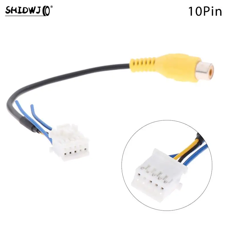 Innovative And Practical For Android Radio Car Accessories Universal 10 Pin Camera Video Input Cable Adapter Wiring Connector