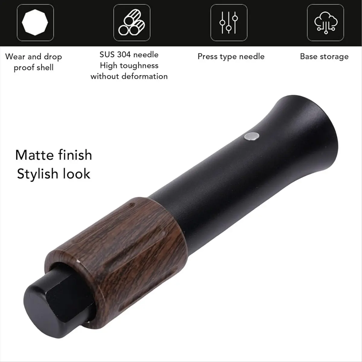 DT502 TO WDT Tool Espresso 6 Needles Espresso Distribution Tool with Base Telescopic Coffee Cloth Powder Needle