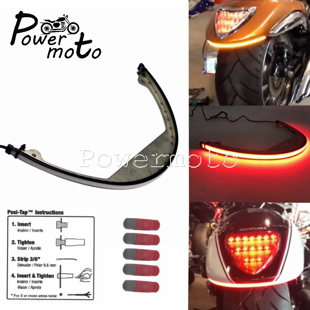 

For Suzuki Boulevard M109 R M109R M90 2006-up Dual Light Flowing Sequential Switchback Rear Tail Lights LED Turn Signal Lamp