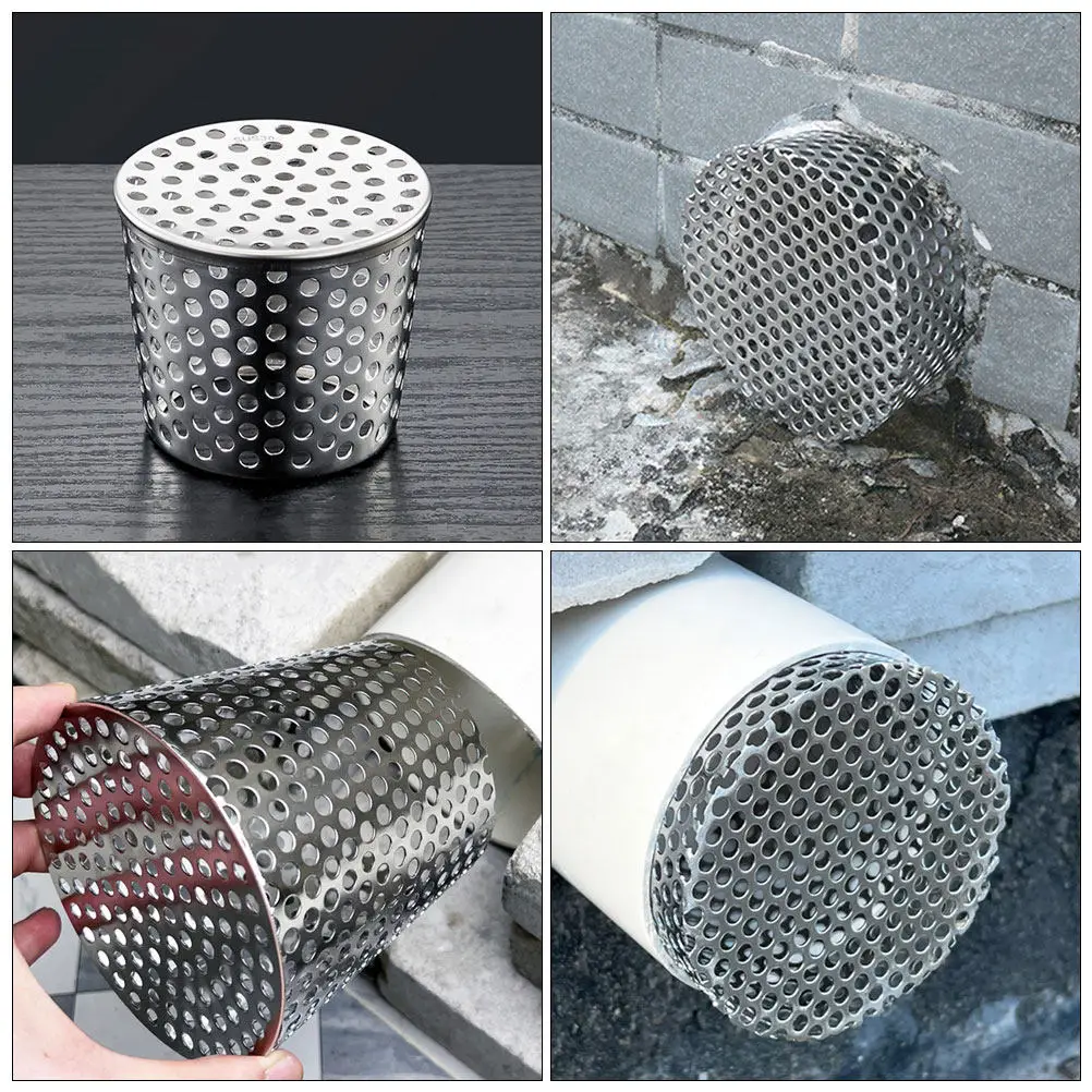 Stainless Steel Downspout Guard Weather Resistant Gutter Protector Roof Drain Leaf Filter Gutter Screen Downspout Guard