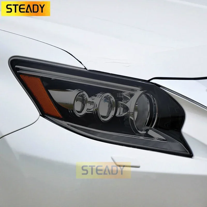 

Car Headlight Protective Film Front Light Transparent Smoked Black TPU Sticker For Lexus GX GX460 2014-2020 Accessories